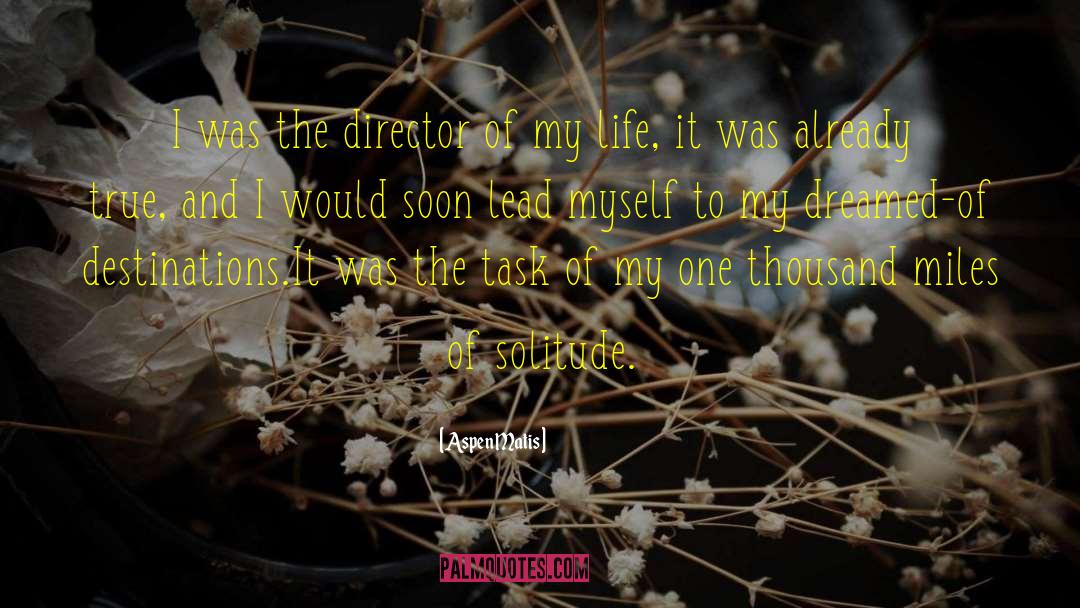 Aspen Matis Quotes: I was the director of