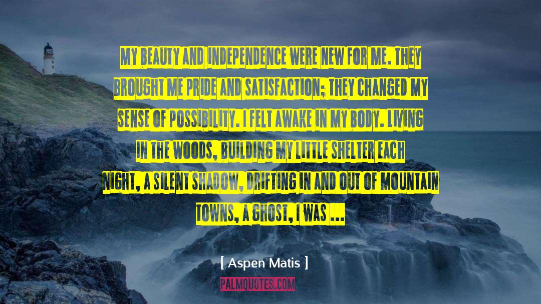 Aspen Matis Quotes: My beauty and independence were