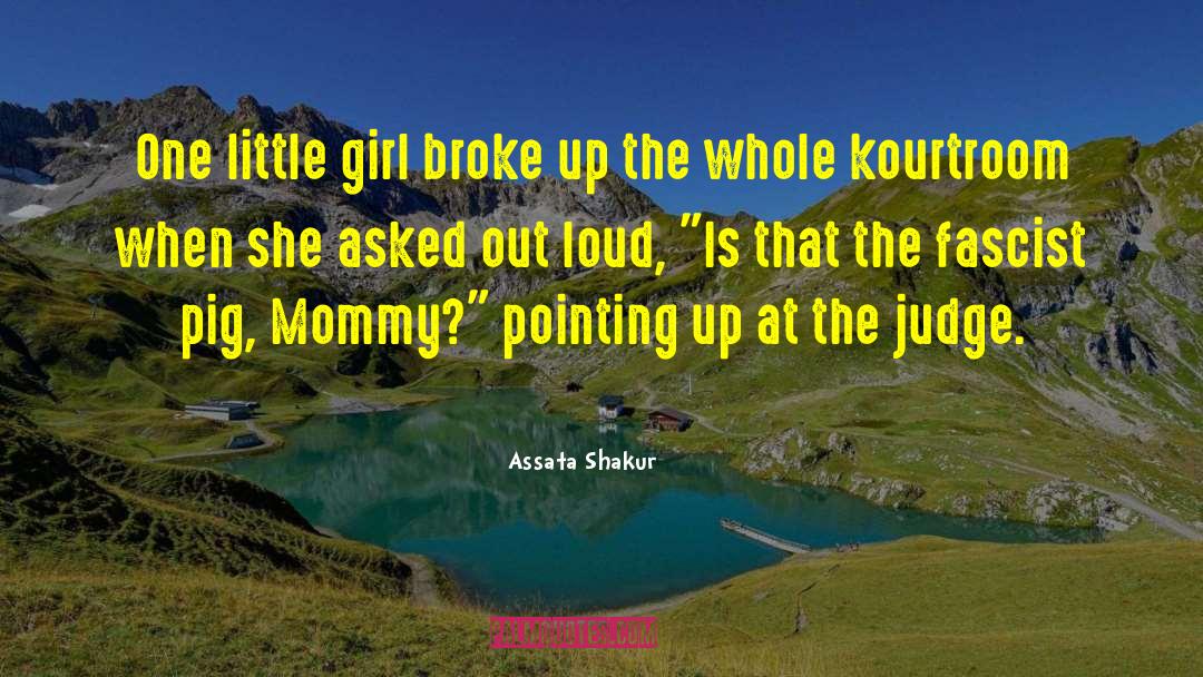 Assata Shakur Quotes: One little girl broke up