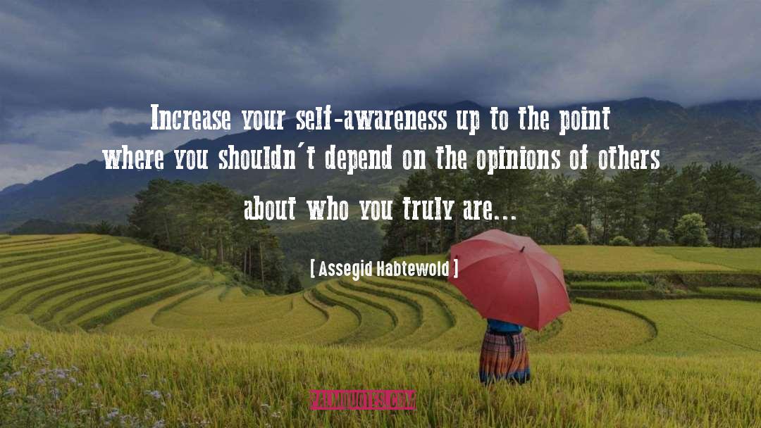 Assegid Habtewold Quotes: Increase your self-awareness up to