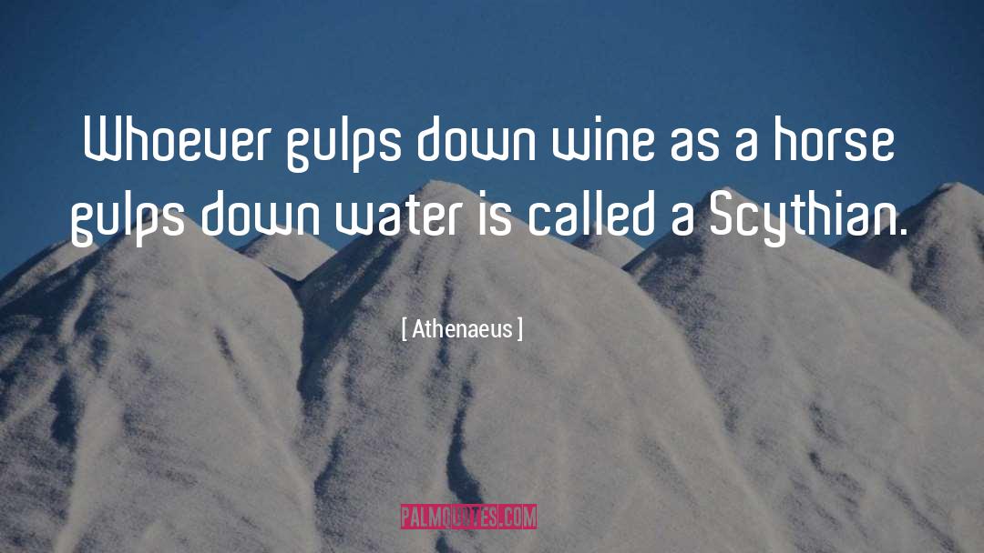 Athenaeus Quotes: Whoever gulps down wine as