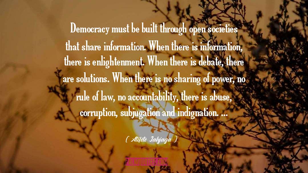 Atifete Jahjaga Quotes: Democracy must be built through