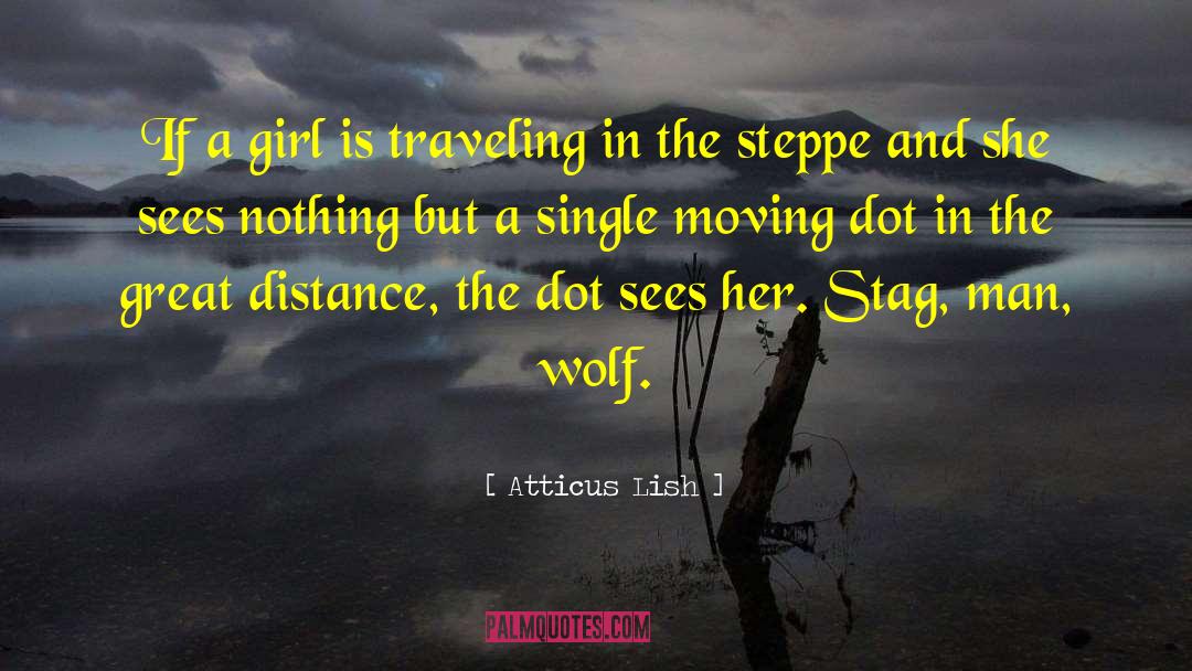 Atticus Lish Quotes: If a girl is traveling