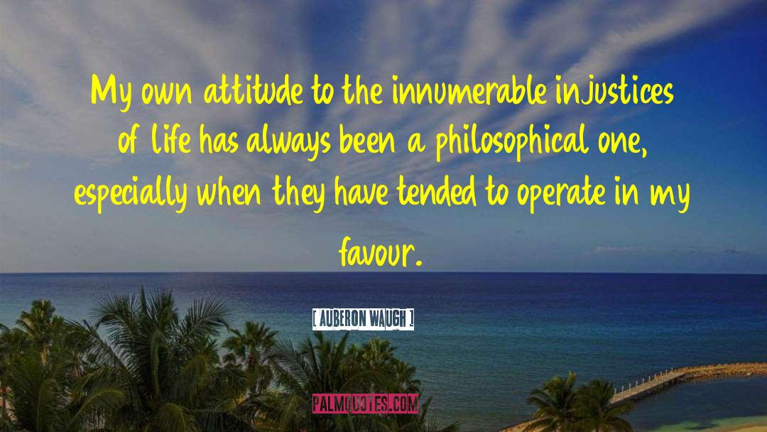 Auberon Waugh Quotes: My own attitude to the