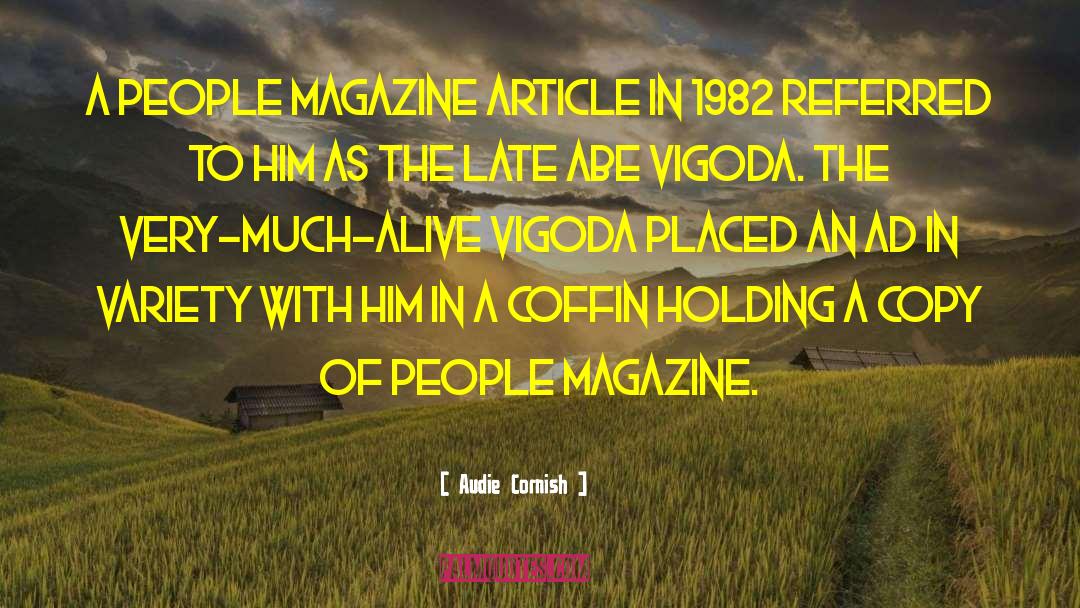 Audie Cornish Quotes: A People Magazine article in