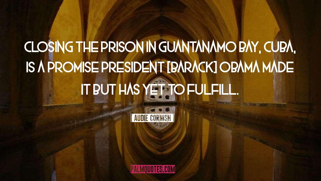Audie Cornish Quotes: Closing the prison in Guantanamo