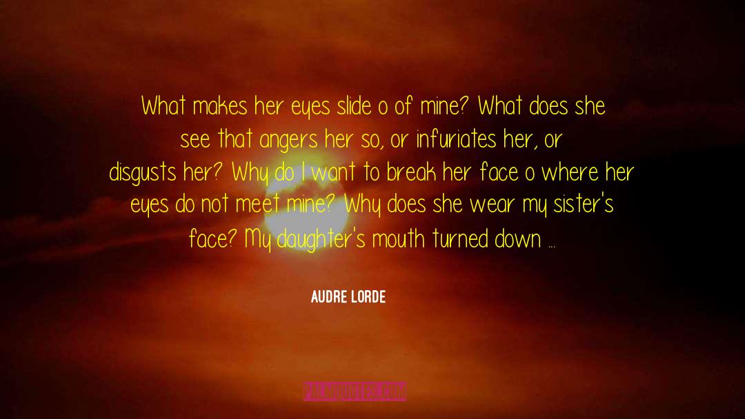Audre Lorde Quotes: What makes her eyes slide