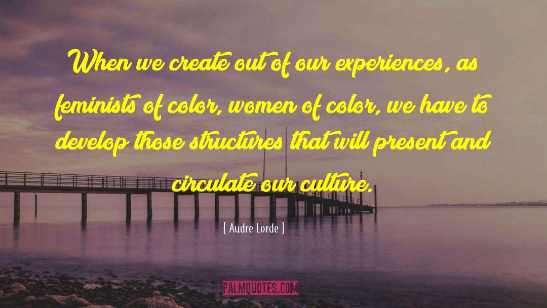 Audre Lorde Quotes: When we create out of