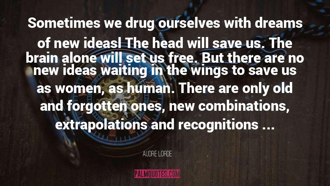 Audre Lorde Quotes: Sometimes we drug ourselves with