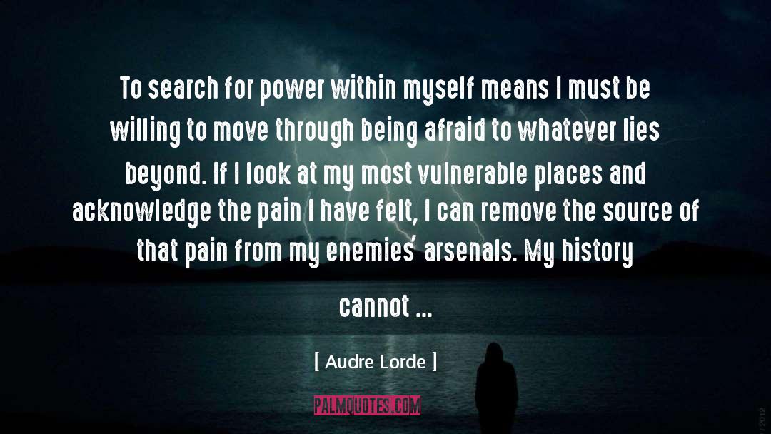 Audre Lorde Quotes: To search for power within