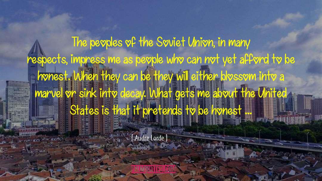 Audre Lorde Quotes: The peoples of the Soviet