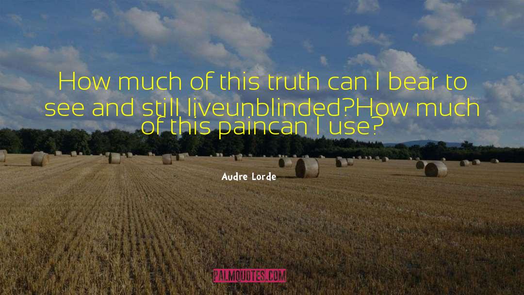 Audre Lorde Quotes: How much of this truth