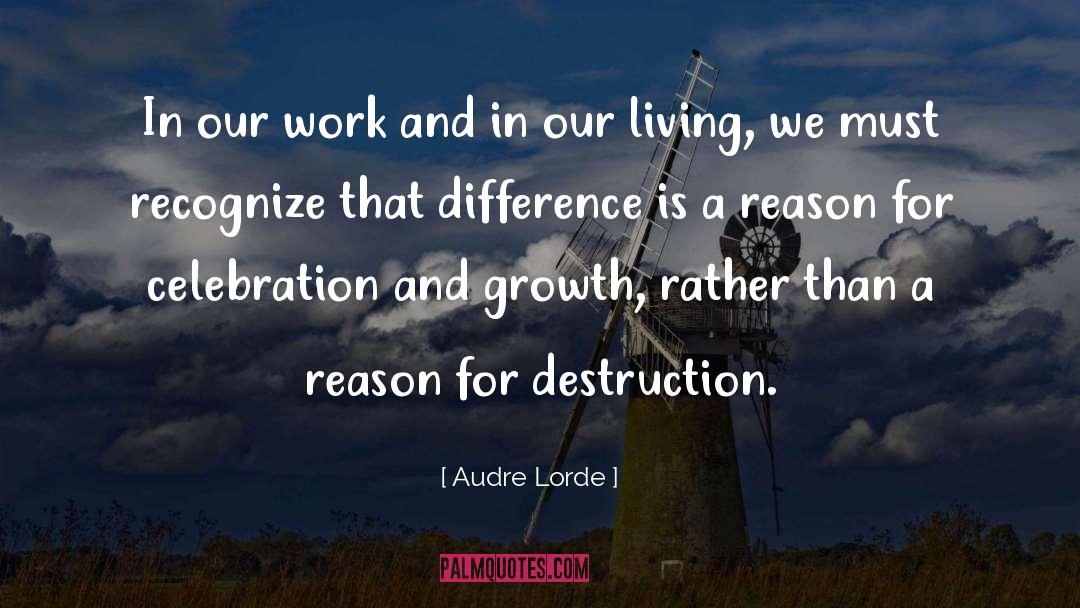 Audre Lorde Quotes: In our work and in