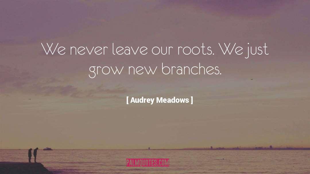 Audrey Meadows Quotes: We never leave our roots.