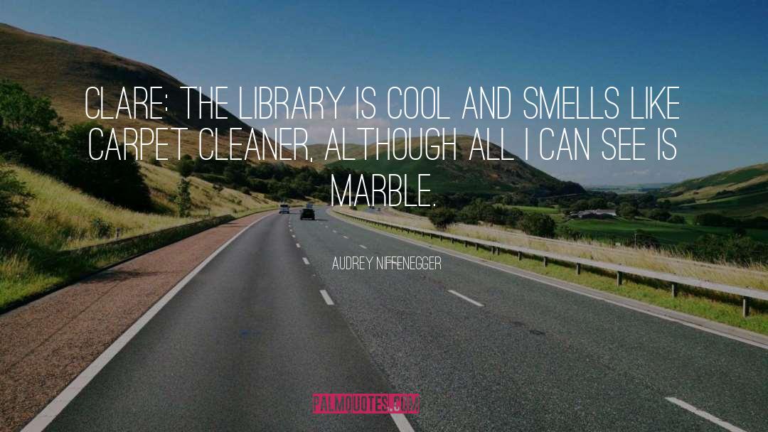 Audrey Niffenegger Quotes: CLARE: The library is cool