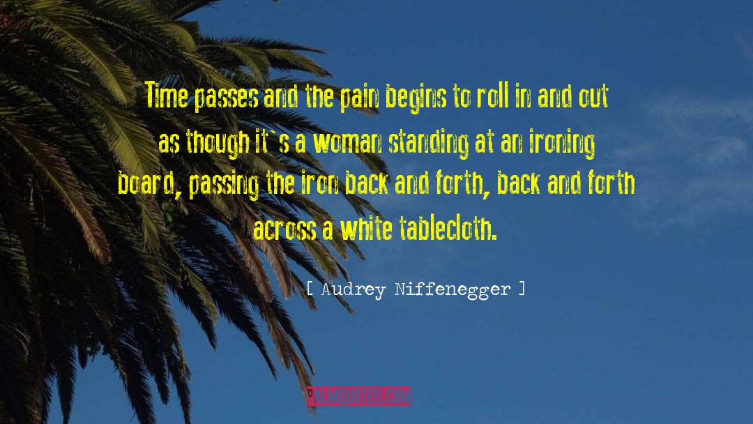 Audrey Niffenegger Quotes: Time passes and the pain