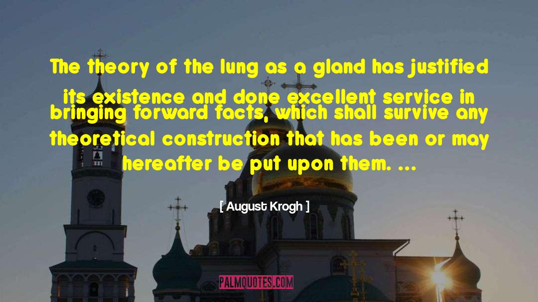 August Krogh Quotes: The theory of the lung