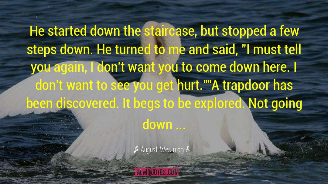 August Westman Quotes: He started down the staircase,