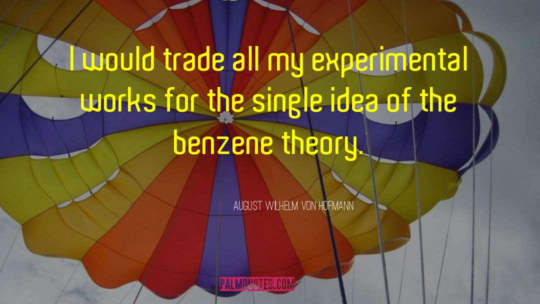 August Wilhelm Von Hofmann Quotes: I would trade all my