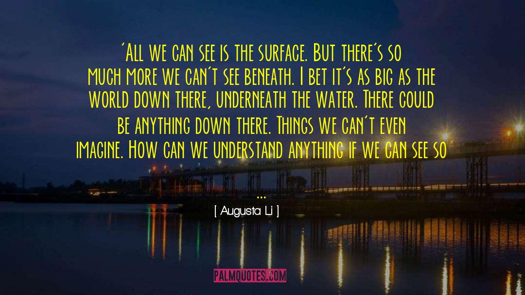 Augusta Li Quotes: 'All we can see is