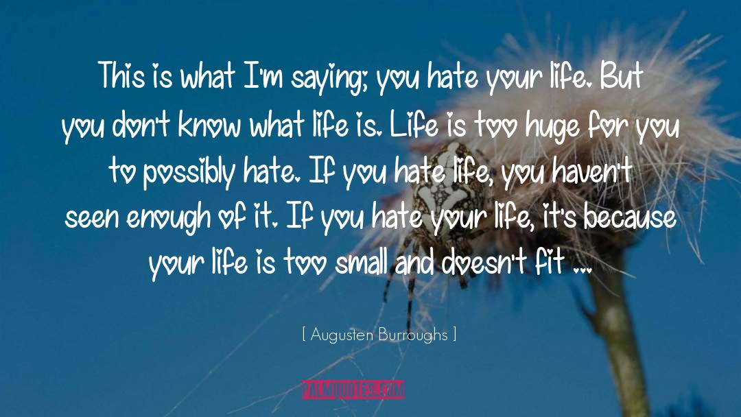 Augusten Burroughs Quotes: This is what I'm saying;