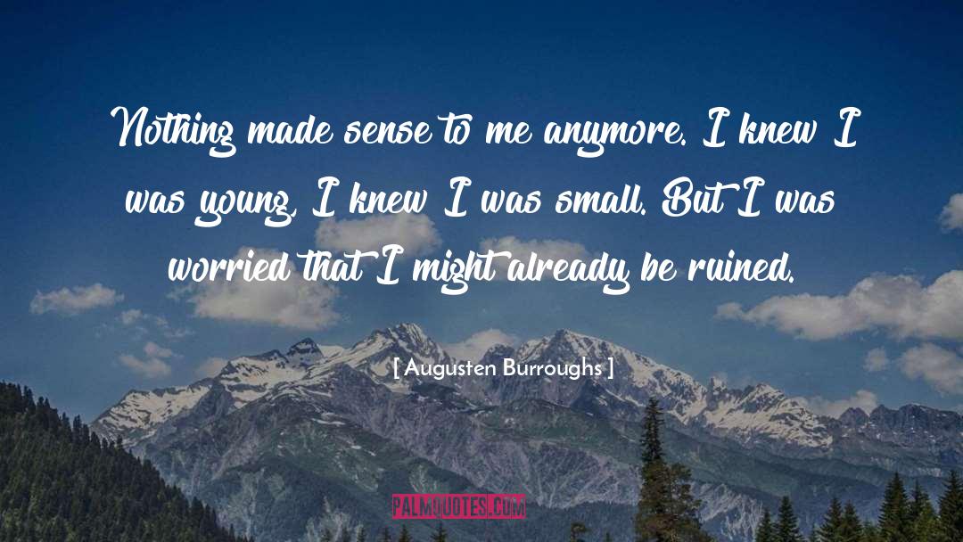 Augusten Burroughs Quotes: Nothing made sense to me