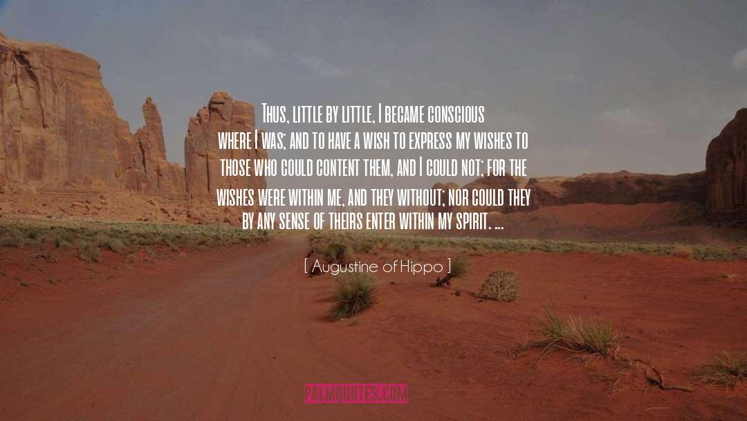 Augustine Of Hippo Quotes: Thus, little by little, I