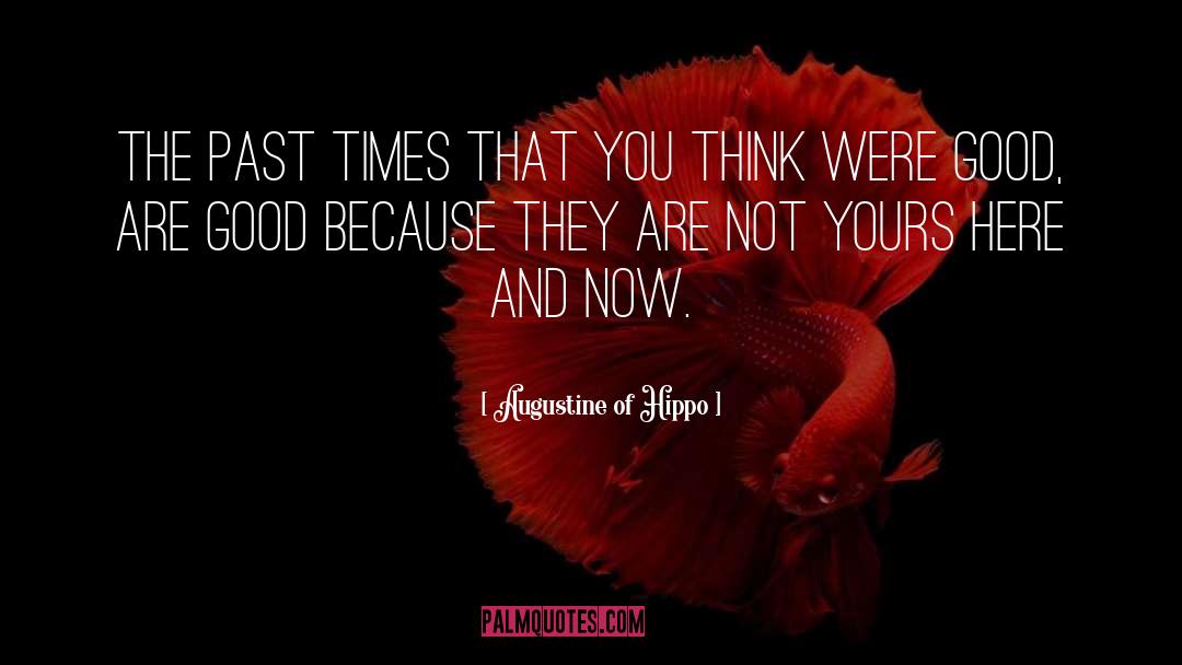 Augustine Of Hippo Quotes: The past times that you