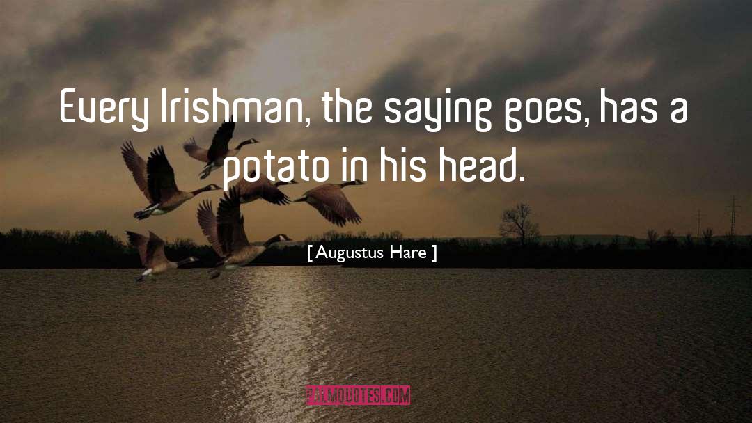 Augustus Hare Quotes: Every Irishman, the saying goes,