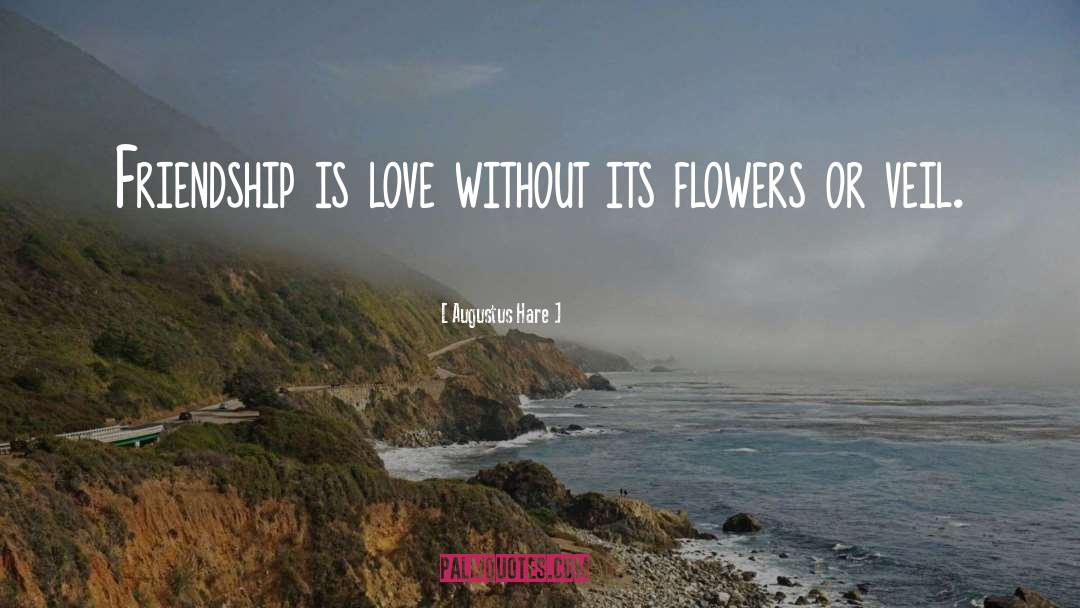 Augustus Hare Quotes: Friendship is love without its