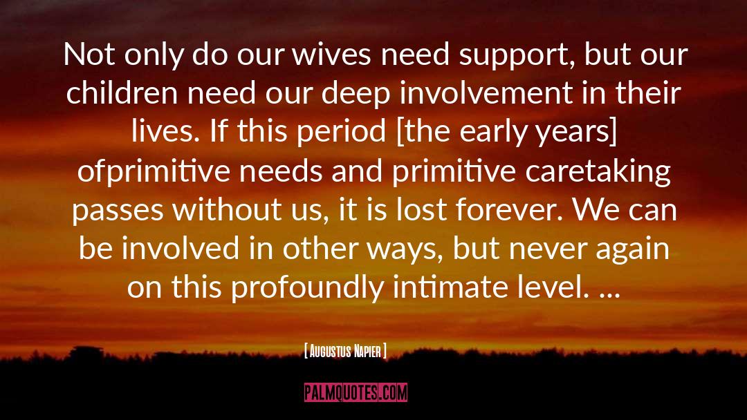 Augustus Napier Quotes: Not only do our wives