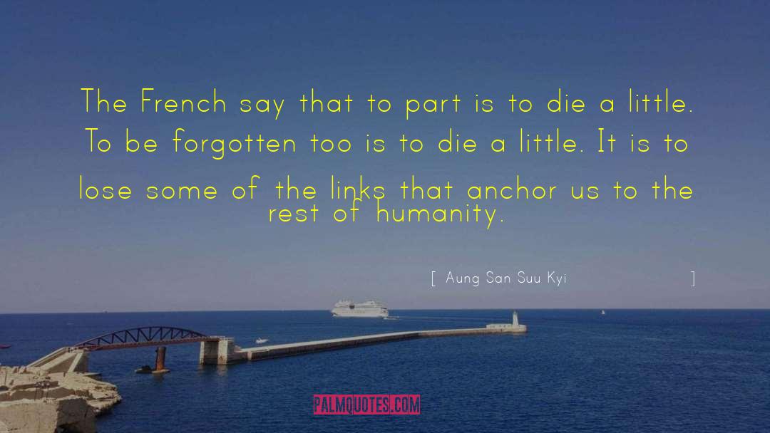 Aung San Suu Kyi Quotes: The French say that to