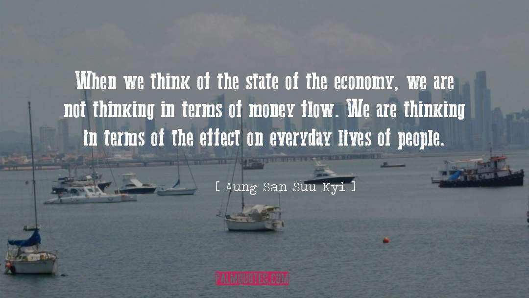 Aung San Suu Kyi Quotes: When we think of the