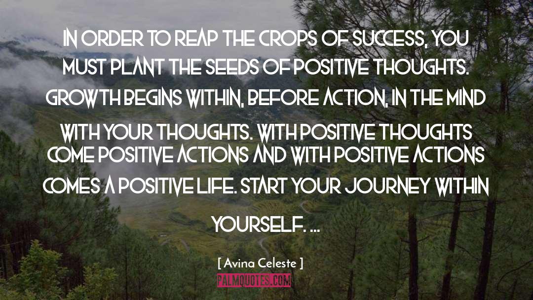 Avina Celeste Quotes: In order to reap the
