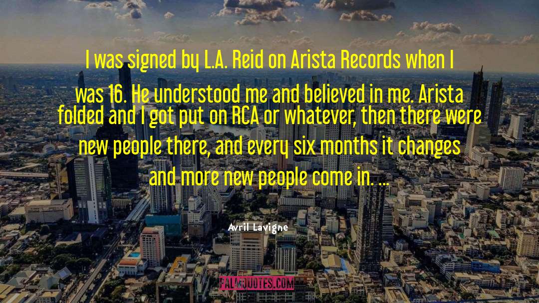 Avril Lavigne Quotes: I was signed by L.A.