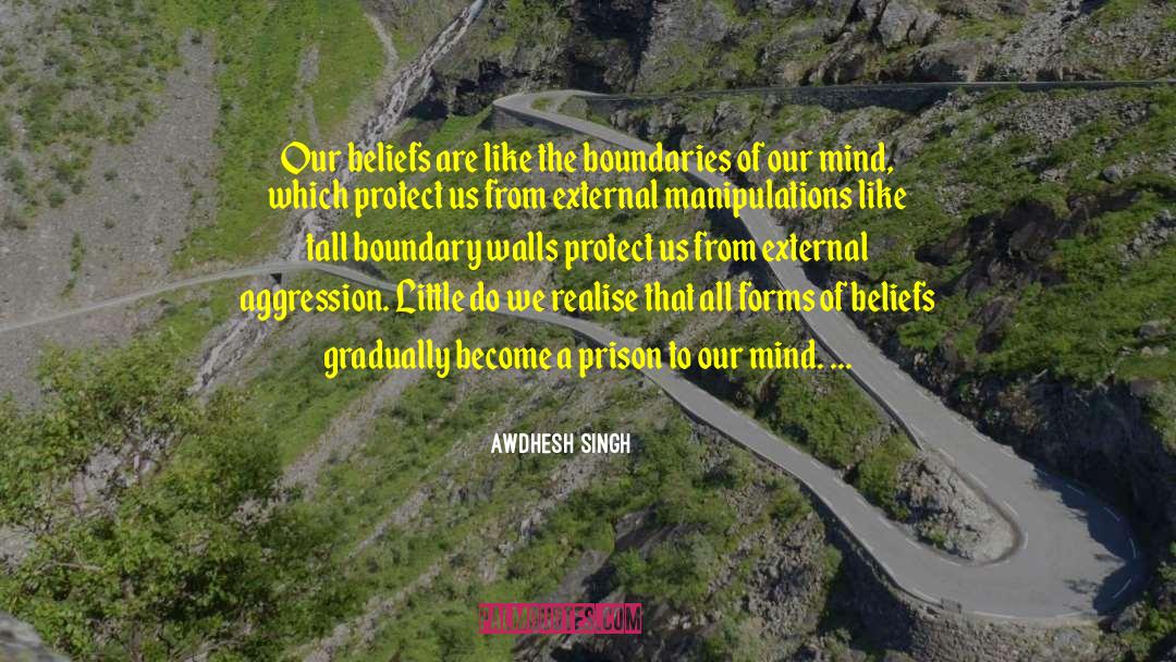 Awdhesh Singh Quotes: Our beliefs are like the