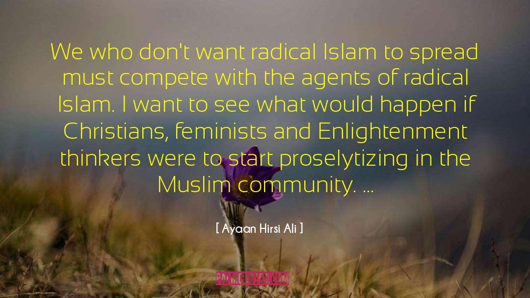 Ayaan Hirsi Ali Quotes: We who don't want radical