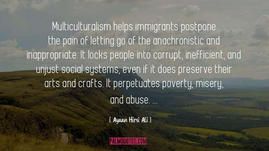 Ayaan Hirsi Ali Quotes: Multiculturalism helps immigrants postpone the