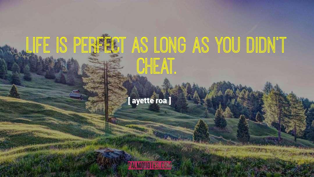 Ayette Roa Quotes: Life is perfect as long