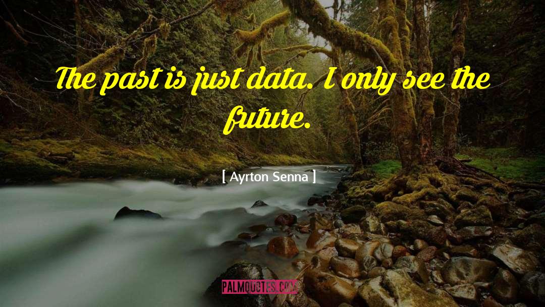 Ayrton Senna Quotes: The past is just data.