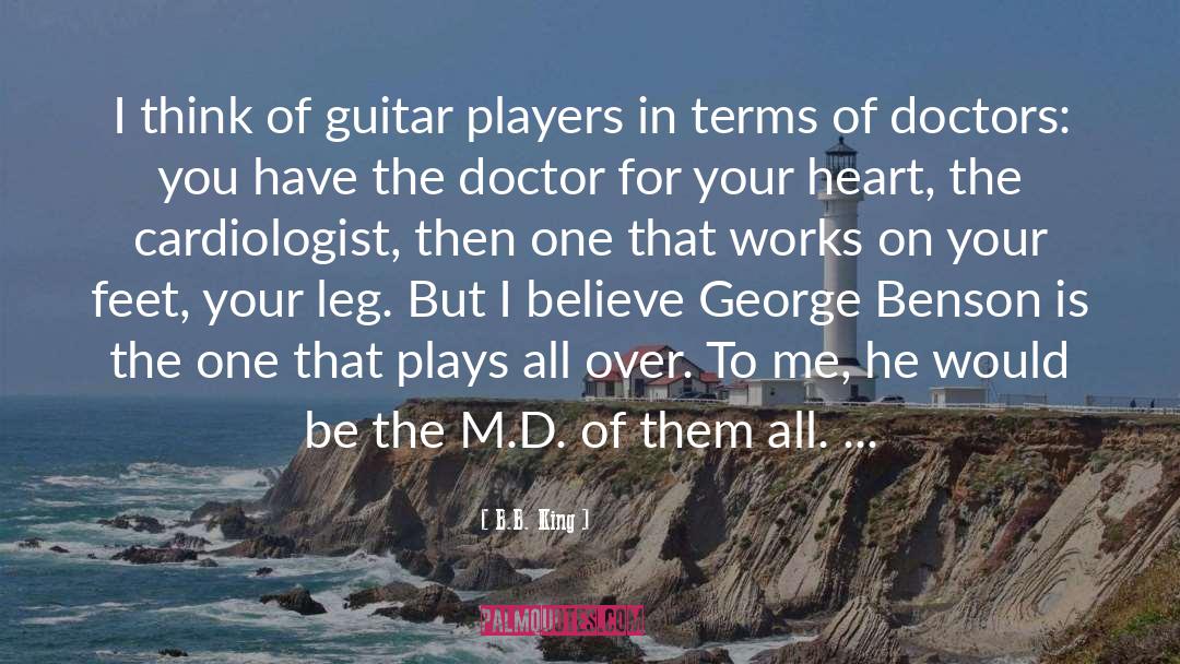 B.B. King Quotes: I think of guitar players