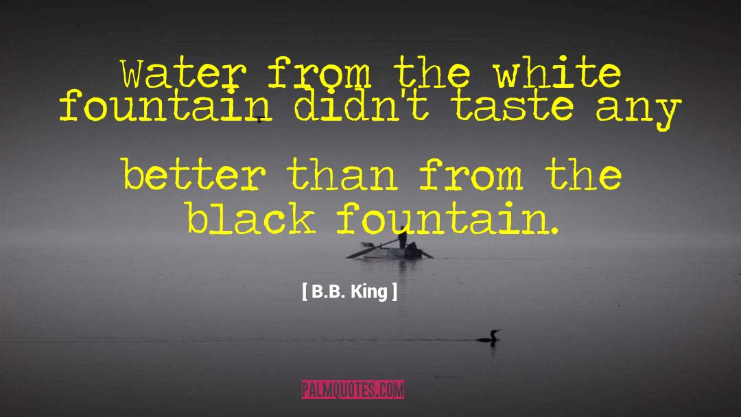 B.B. King Quotes: Water from the white fountain