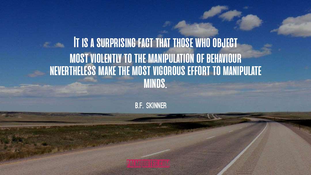 B.F. Skinner Quotes: It is a surprising fact