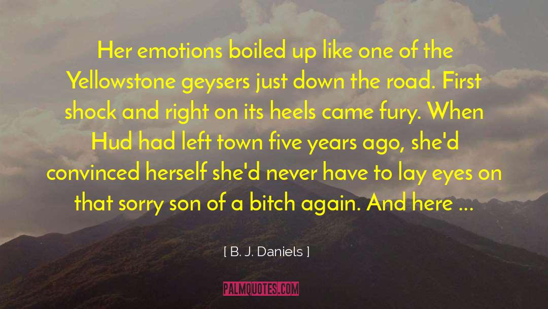 B. J. Daniels Quotes: Her emotions boiled up like
