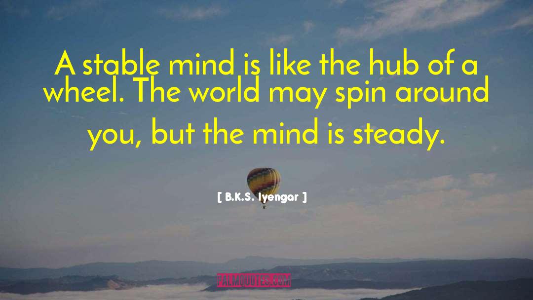 B.K.S. Iyengar Quotes: A stable mind is like