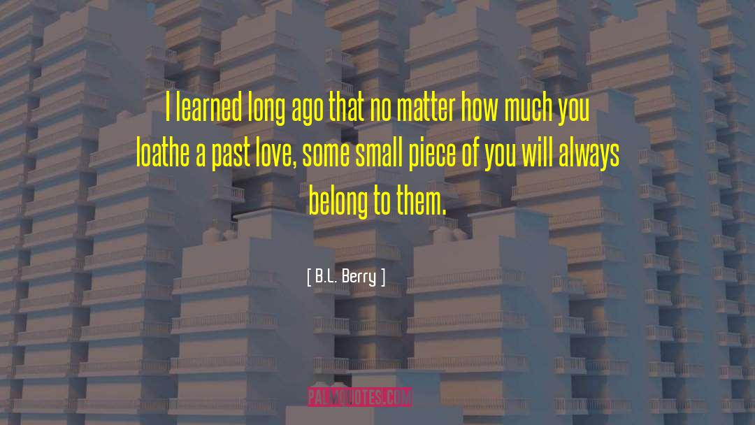 B.L. Berry Quotes: I learned long ago that