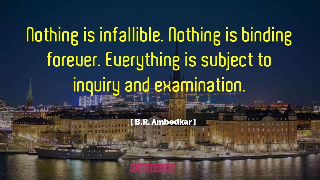 B.R. Ambedkar Quotes: Nothing is infallible. Nothing is