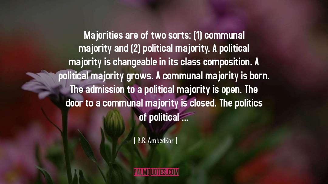 B.R. Ambedkar Quotes: Majorities are of two sorts: