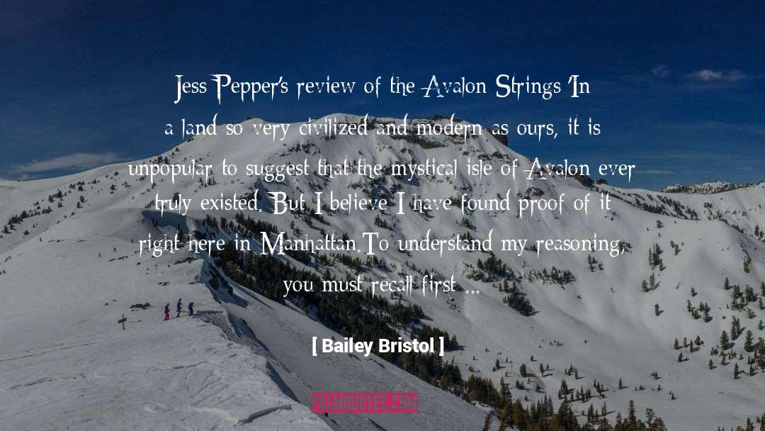 Bailey Bristol Quotes: Jess Pepper's review of the