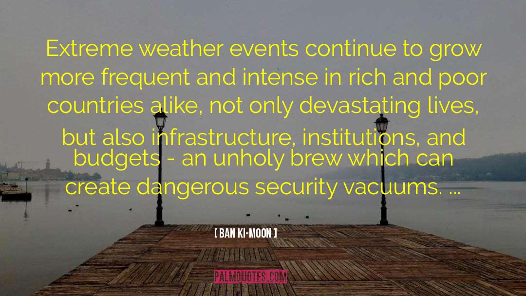 Ban Ki-moon Quotes: Extreme weather events continue to